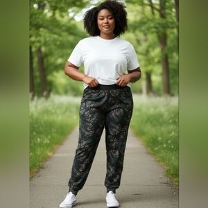 Shredly Elastic Draw String Waist Joggers Women’s Plus Casual Comfort Sz 20